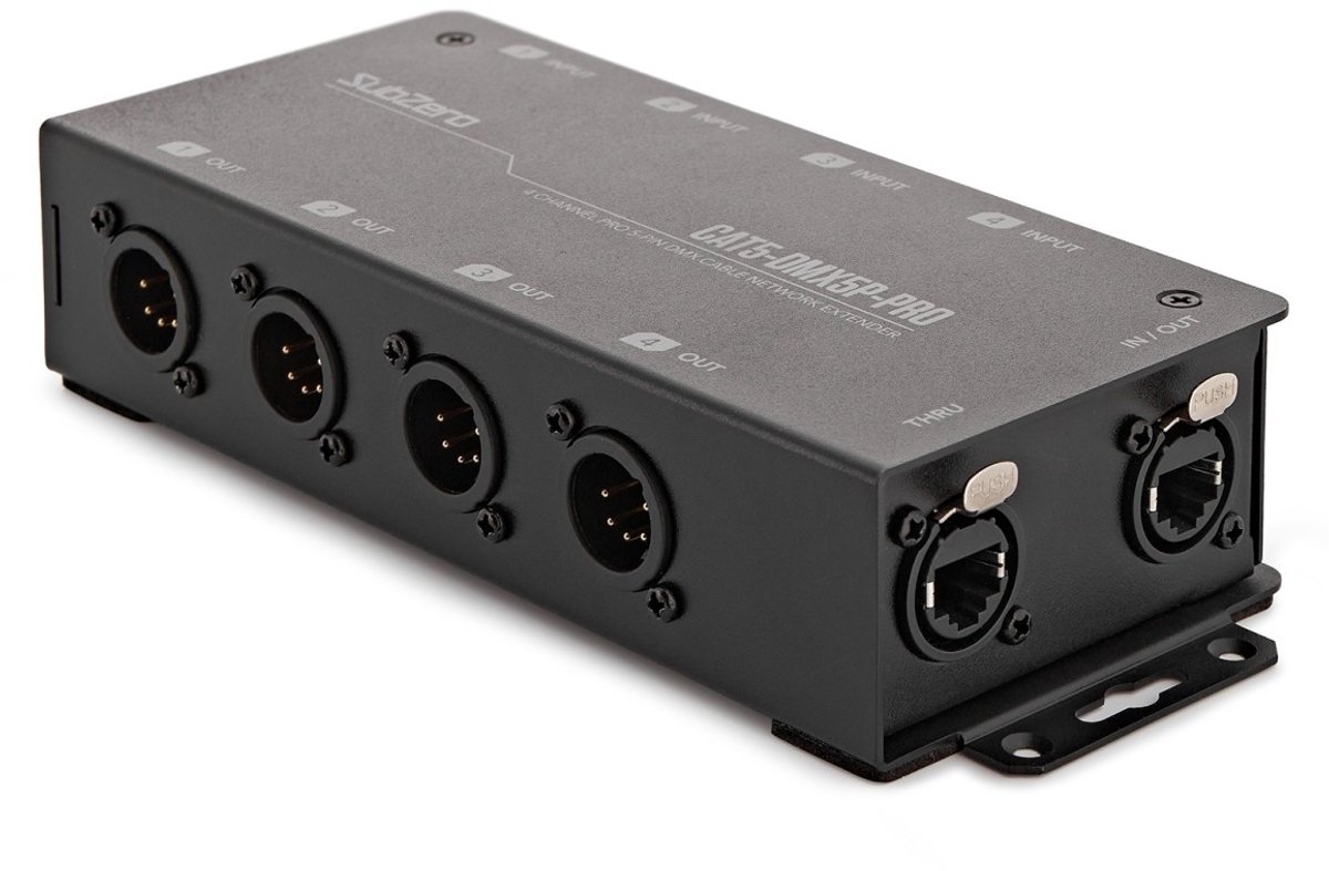 SubZero 4-kanalen Pro 5-pins DMX-kabel netwerkverlenger