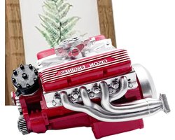 V8-motormodel - Harsventielbeeldje | Benzinemotor Display - Educatieve mechanische motoren Leren Gift Dochter Jeugd Hobby Decor