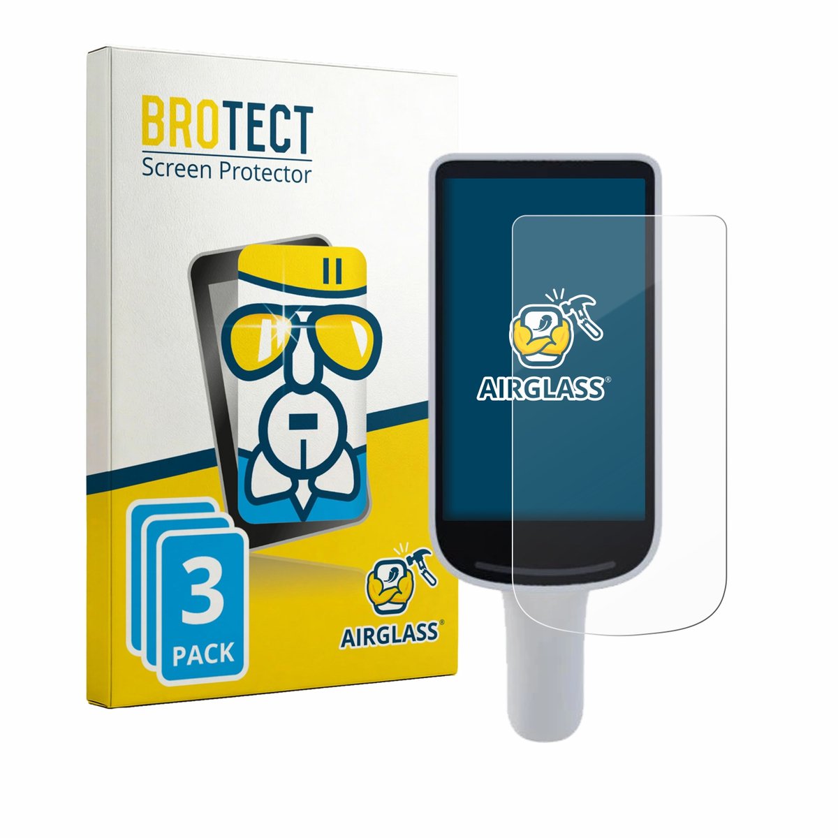Screenprotector 3 Stuks voor Datalogic Joya Smart & Smart+ Beschermglas transparant