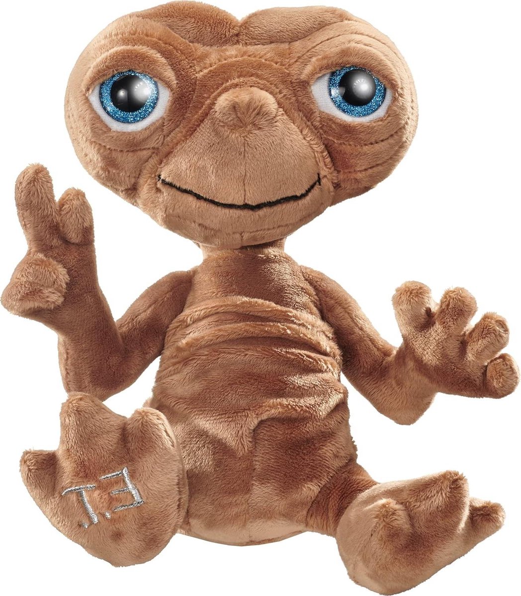 Pluche E.T. Knuffel - Alien Knuffel Film Knuffel - Verzamelen en Knuffelen - Vast Gevulde Figuur - 24 cm - Meerkleurig
