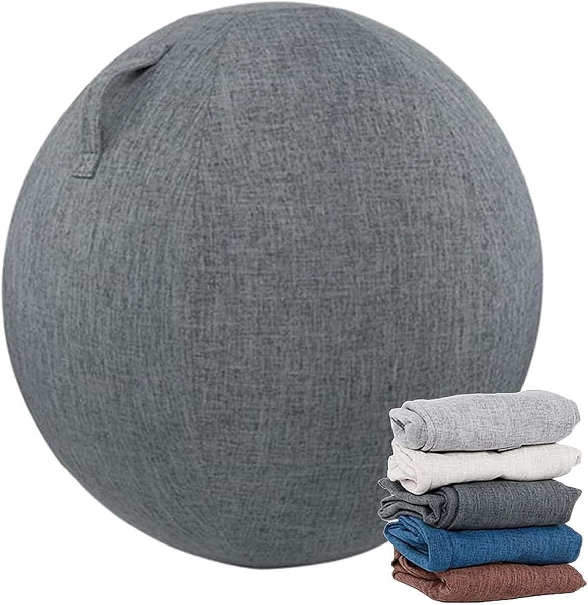 Yogabalhoes - Oefenbalhoes Balansbalhoes - Bescherming Bal - Lichtgewicht Opvouwbaar - 75cm - 01