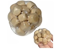 Fidget Squishy - Kneedbaar Knijpbal - 1 Stuk - Stresbal - Houten rammelbal - Fidget Toys - Sensorisch Fidget met Unieke auditieve - Zacht en Langzaam Terugkerend Stressverlichtend - 6cm