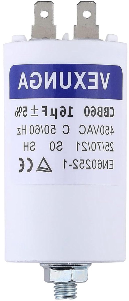 Motor Condensator - Startcondensator - Motor Starten - Hoge Capaciteit - 16µF 450V - Zwart