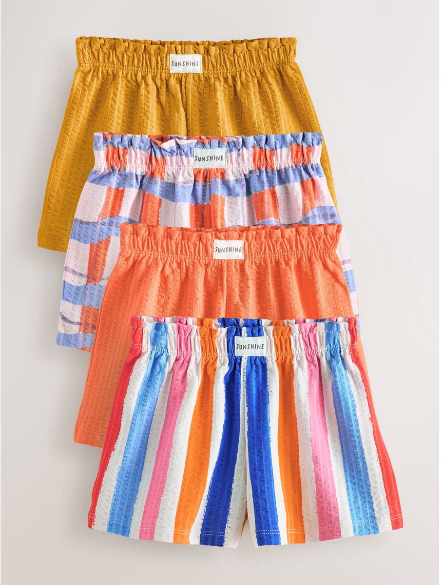 Next - Meisjes - Set van 4 shorts - Oranje