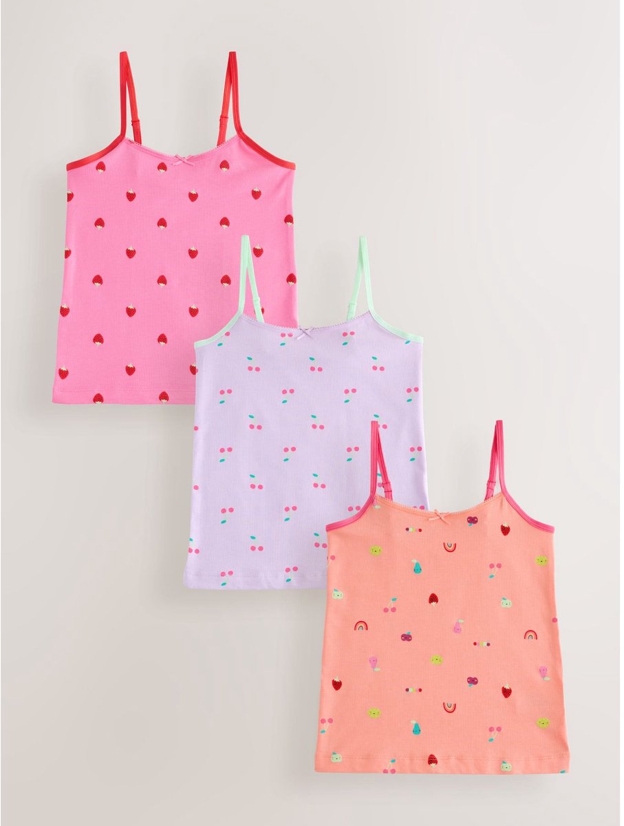 Next - Meisjes - Set van 3 hemdjes - Roze