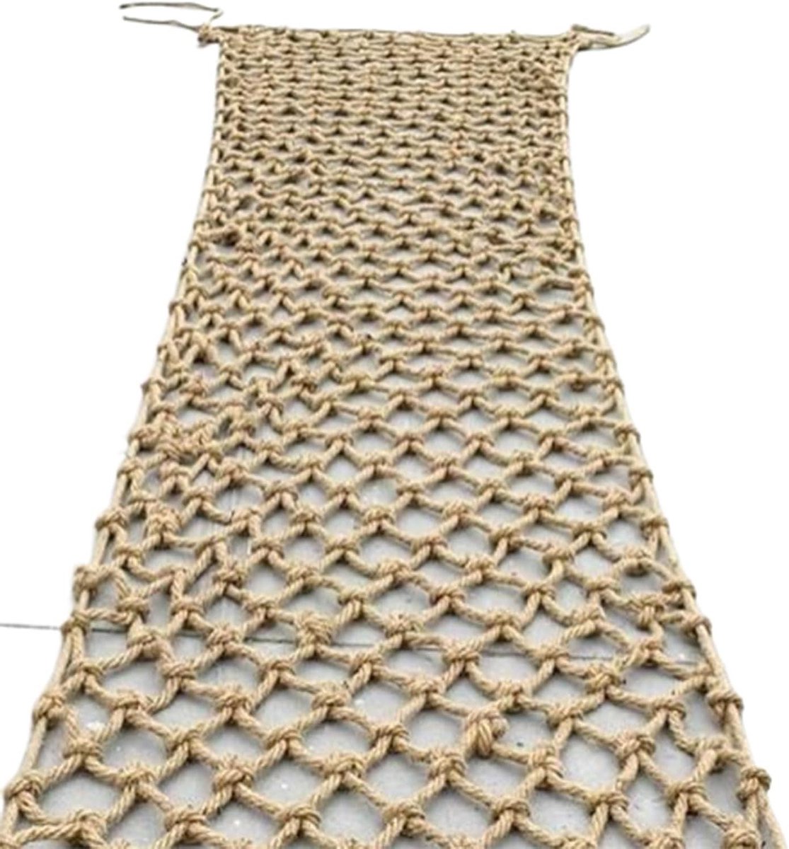 Speeltuin Touw Net - Klimnet Veiligheidsnet - Actief Spelen - Op Maat Gemaakt - 1m x 8m - Natuurlijk