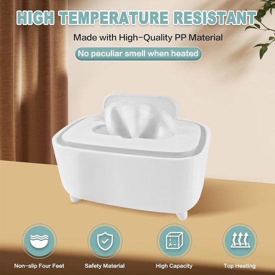 Warm Glow Wipe Warmer - Baby Doekjes Warmer - Baby Verzorging - Energiebesparend - 21.6 x 10.9 x 14 cm — afbeelding 4
