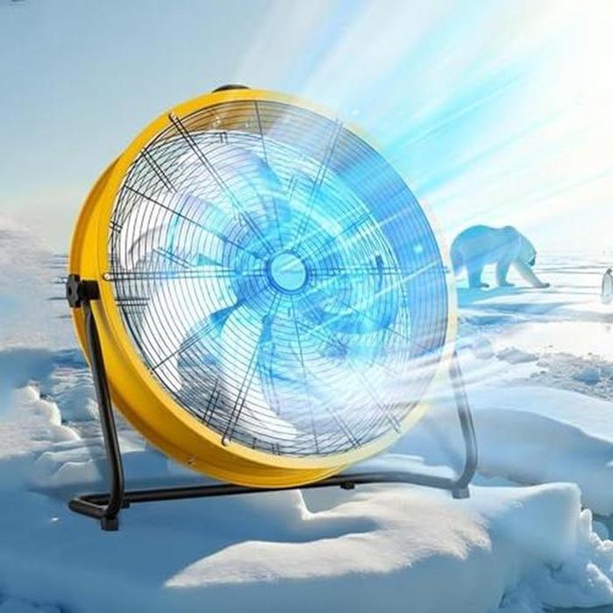 Industriële Vloerventilator - Metaal Ventilator - Luchtcirculatie Verbeteren - 3 Snelheden - 30 cm - Zwart