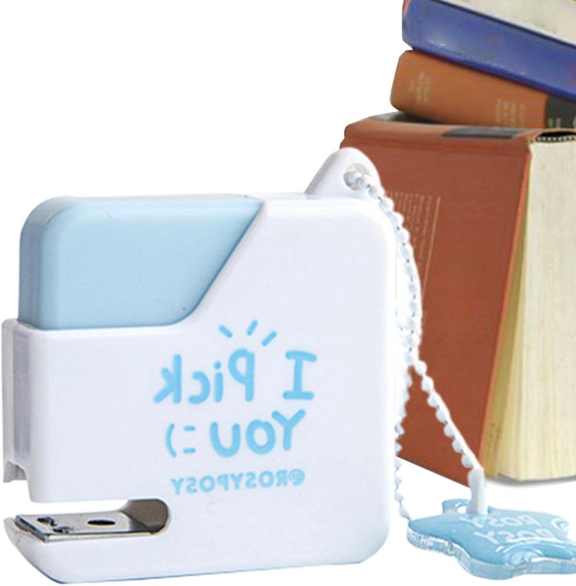 Kleine Nietmachine - Mini Nietmachine Set - Papier Organiseren - Elegant Kubusontwerp - 4 x 4.5 cm - Wit