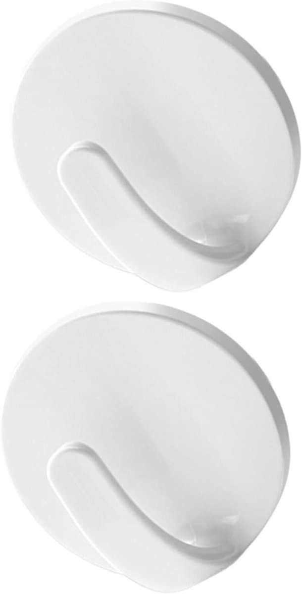 Magnetische Haken - Koelkast Haken - Keuken Organiseren - Krasvrij Ontwerp - 43 x 43 x 40 mm - Wit