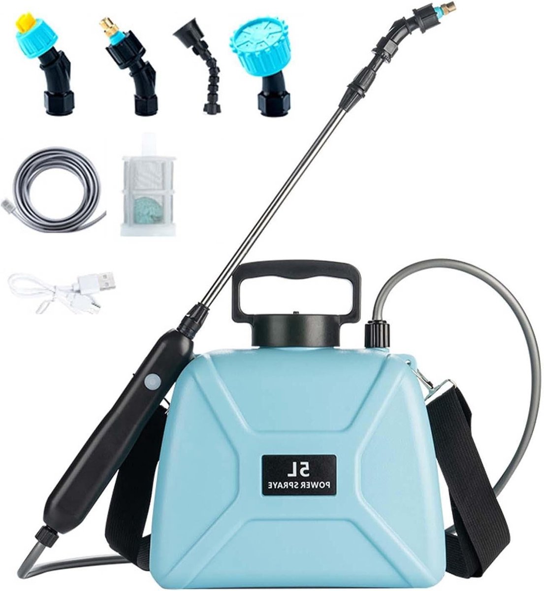 Draagbare Tuinsproeier - Elektrische Besproeier - Planten Verzorgen - Verstelbare Messing Sproeiers - 5 Liter - Flagship model