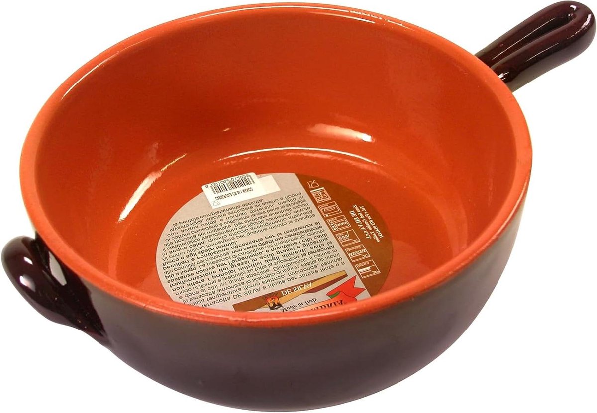 Braadpan Keramiek - Kookpot Stoofpot - Maaltijden Bereiden - Ovenbestendig - 24 x 8.5 cm - Groen
