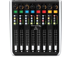 MIDI Controller - Control Surface - Muziekproductie - Aanraakgevoelige gemotoriseerde faders - 8 Faders - Zwart
