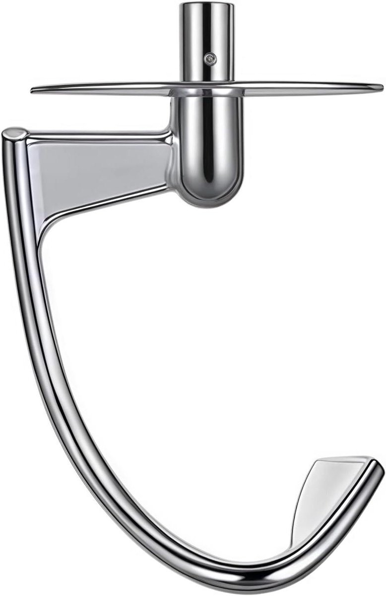 Roestvrijstalen Mixer - Deeghaak Accessoire - Keukenmachine Gebruik - Compatibel met Keukenmachines - 50 g - Zilverkleurig