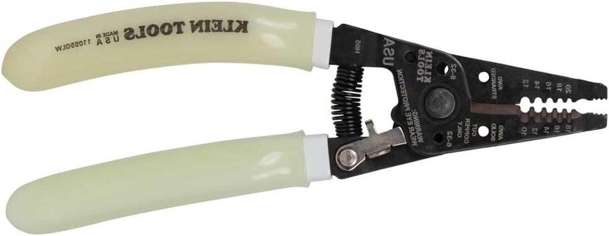 Draadstripper Cutter - Gereedschap Tang - Draad Bewerken - Glow in Dark Handvat - 10-18 AWG - Hoog Zichtbaar
