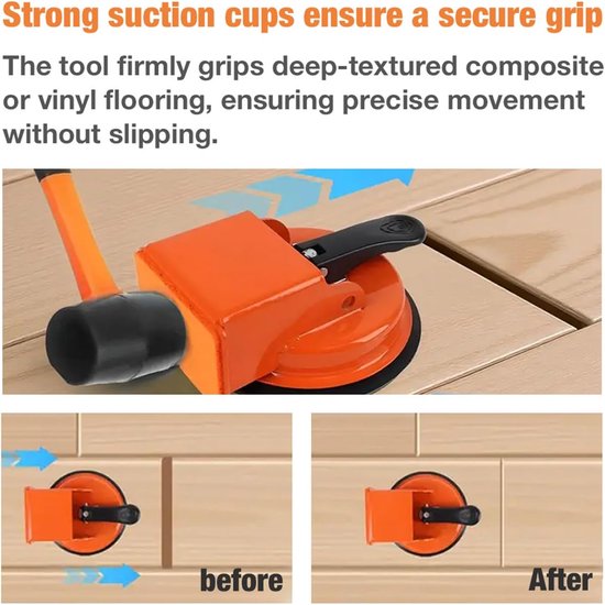 Vloer Naad Reparatie - Vloer Fixer Tool - Naden Dichten - Krachtige Zuigkracht - 15 x 15 x 5 cm van Merkloos — afbeelding 4
