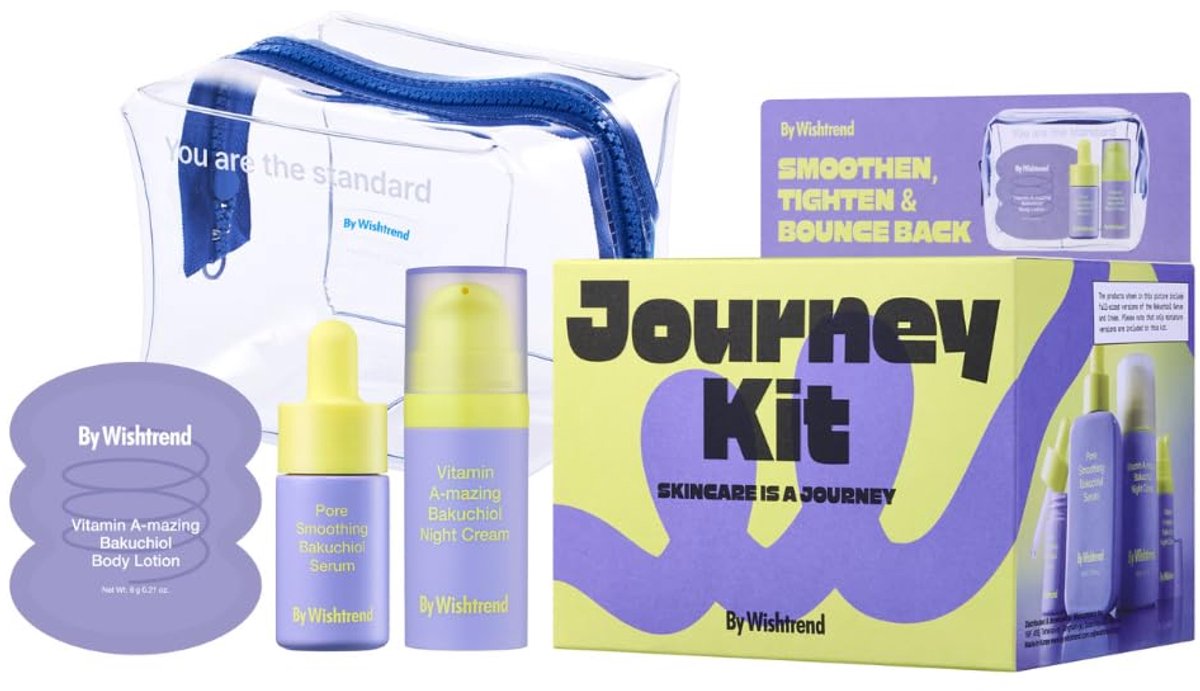 By Wishtrend Bakuchiol - Journey Kit - Anti-Aging Skincare Set - 6 Delig