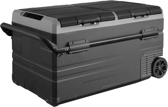 Draagbare Autokoelkast met Compressor, 115l, Dubbele Zone voor Kamperen — afbeelding 2