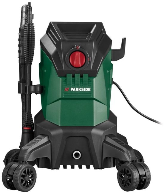 PARKSIDE® Hogedrukreiniger 150 bar - Vermogen: 2.000 W - Leveringspercentage: max. 420 l/u - Bewegingsvrijheid dankzij vier dubbele wielen - anti twist hogedrukslang met snelaansluiting - Ideaal voor krachtige reiniging van Parkside — afbeelding 3