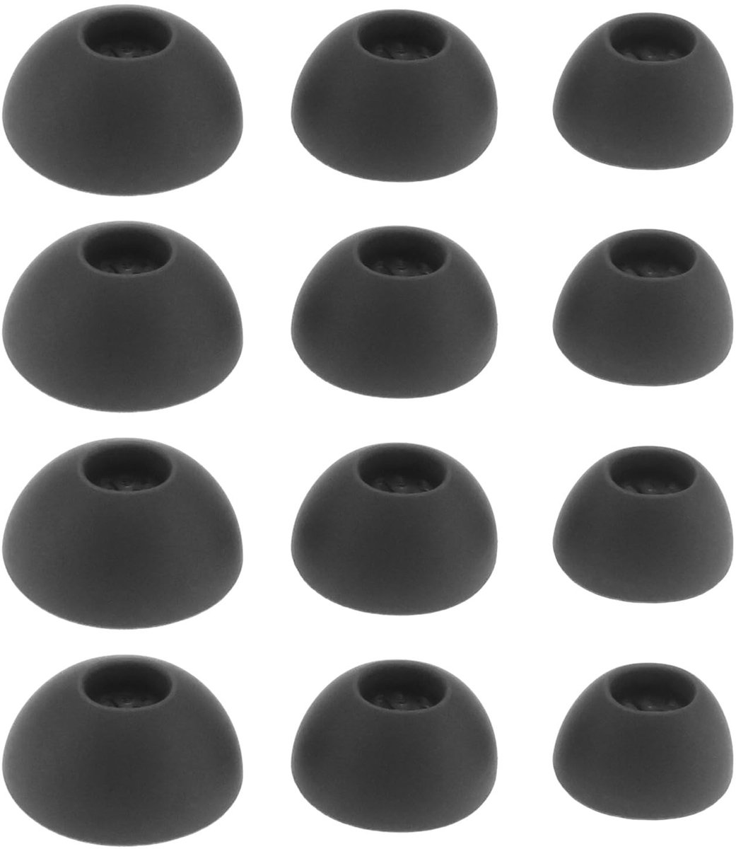 Allecto - Vervangende oordopjes - Geluidsisolatie - Zwart - Siliconen oordopjes - Compatibel met Oneplus Buds Pro 2 - 3 maten S/M/L