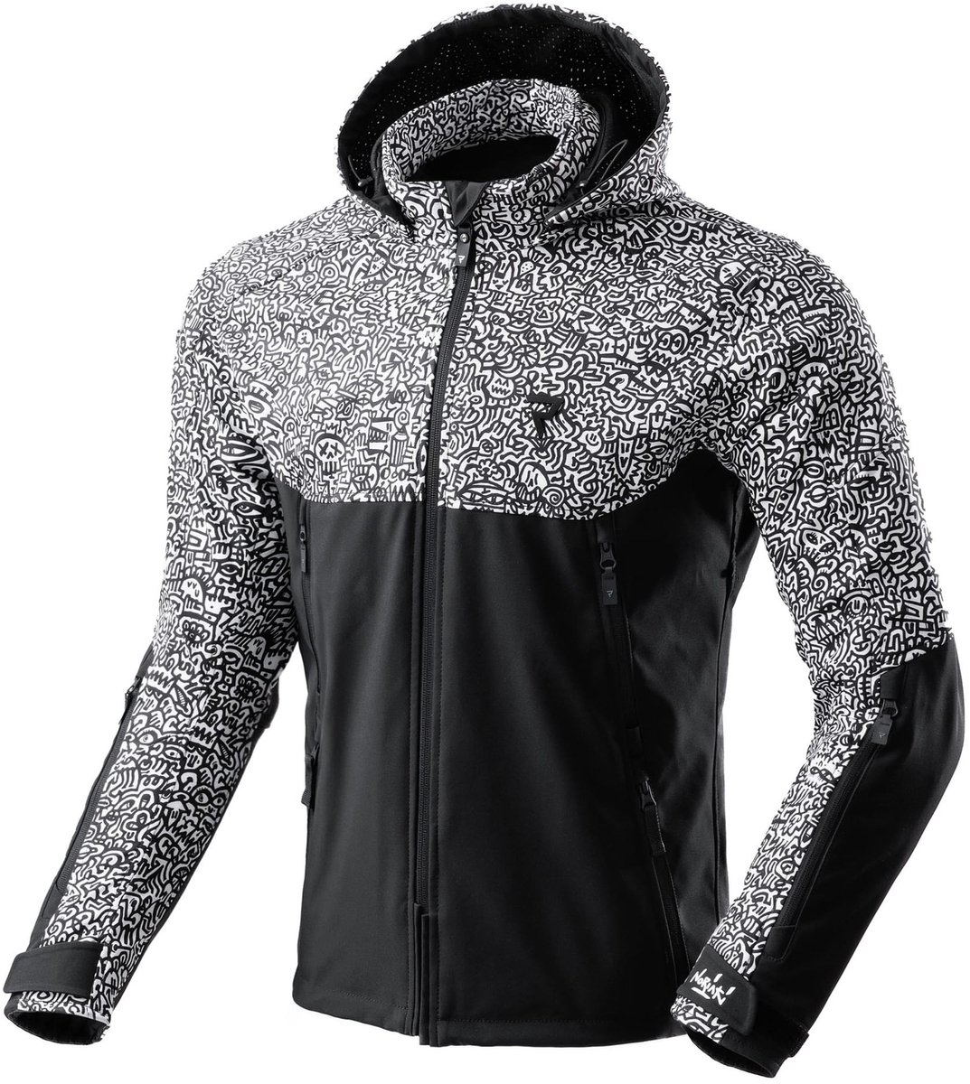Rebelhorn Slash Softshell waterdichte motorfiets textieljas -