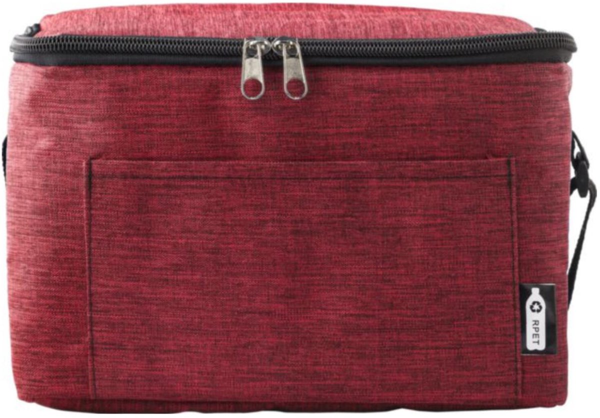 Impression Koeltas / lunchtas Isabella - voor sixpack blikjes - 3 ltr - rood - 16 x 15 x 22 cm