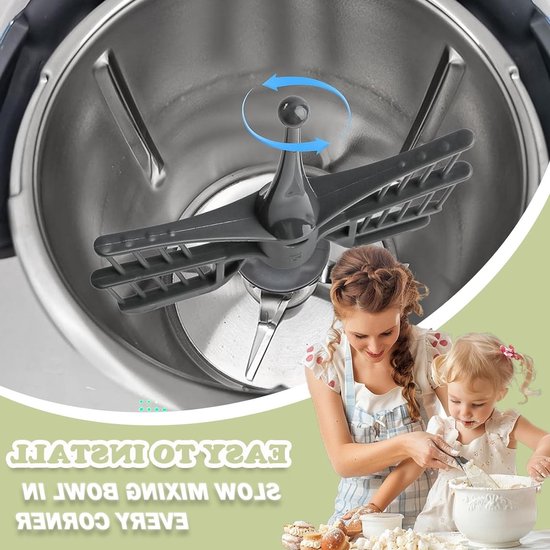2 Pack Vlinder Klopper Accessoires voor TM5 TM6 TM31, Keukenmachine Onderdelen, Mixen en Malen Gereedschap van Merkloos — afbeelding 4