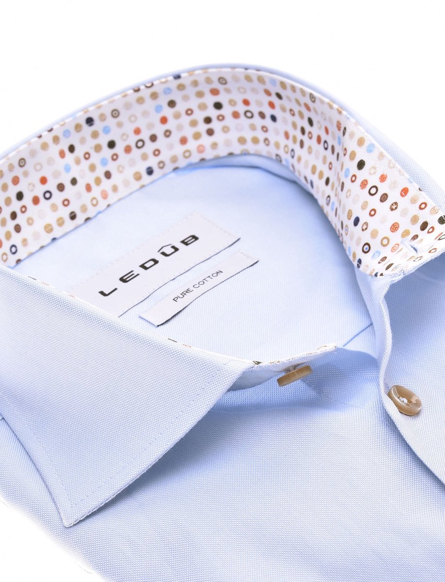 Ledub business overhemd lichtblauw