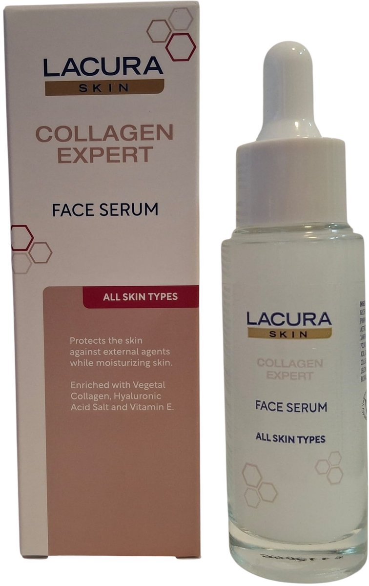 Lacura Skin Collagen Expert Gezichtsserum met Hyaluronzuur & Vitamine E 30 ml