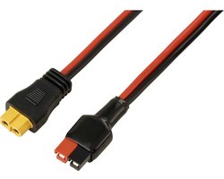 30 A accuaansluiting op XT60-kabel 0,5 m TC-13619312 Zwart, Rood TRU COMPONENTS Inhoud: 1 stuk(s)