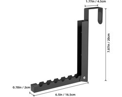 REWYTAZ-2 stuks - Inklapbaar Wanddroogrek - Wandmontage voor Kleding - Kledinghanger - Uitklapbaar Kledingrek Wand - Wanddroogrek voor Kleding - Droogrek voor kleding aan de muur - Droogrek voor wasgoed - Zwart