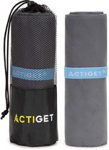 Actiget® Strandlaken | Badlaken | Strandhanddoek | Microvezel | 180 x 100 cm | Grijs