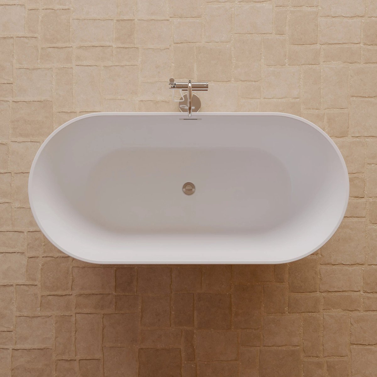 SPALINA - Vrijstaand bad - Eden 169, 169 x80 x58 cm, Wit