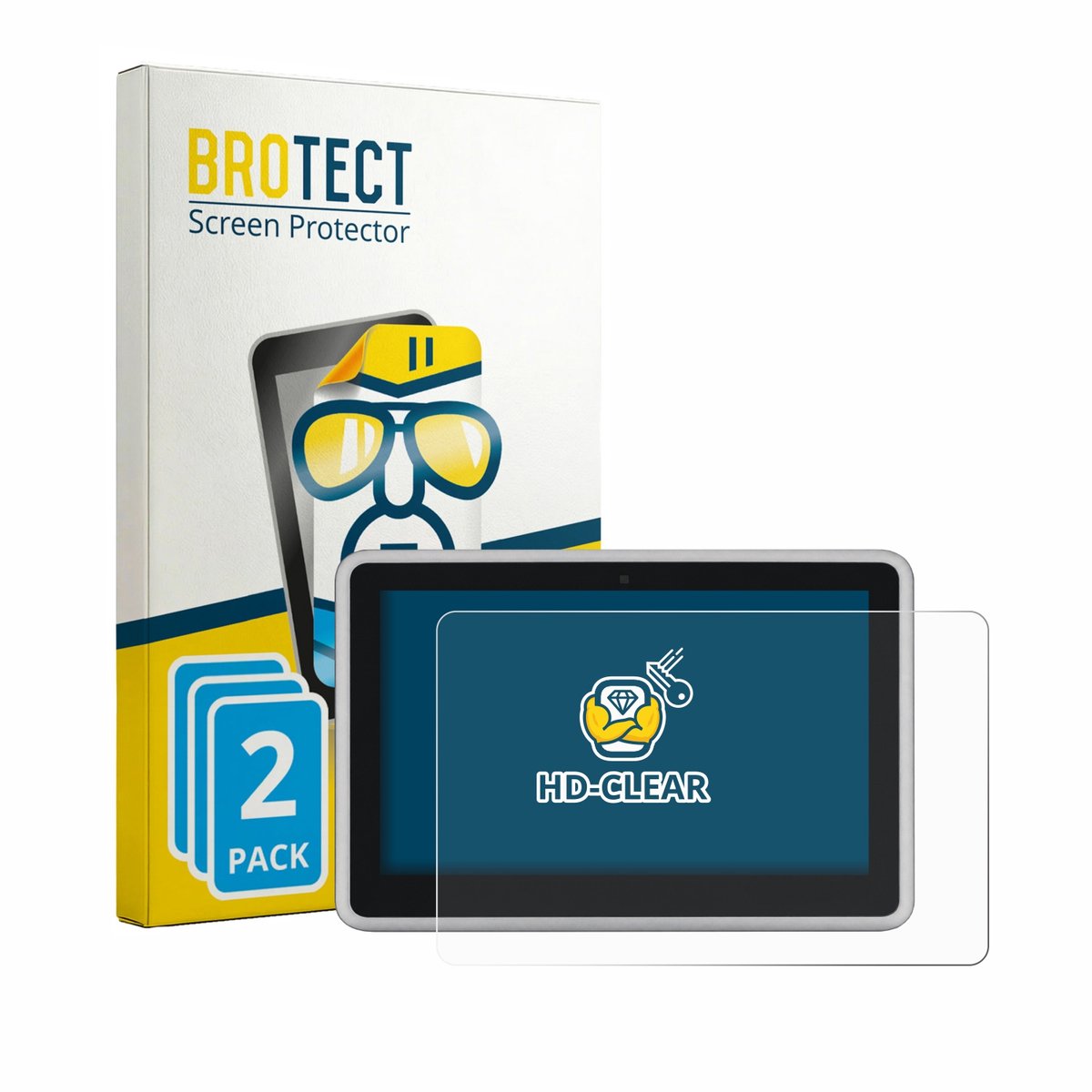BROTECT - Screenprotector voor Victron Ekrano GX - Folie Beschermfolie transparant 2 Stuks