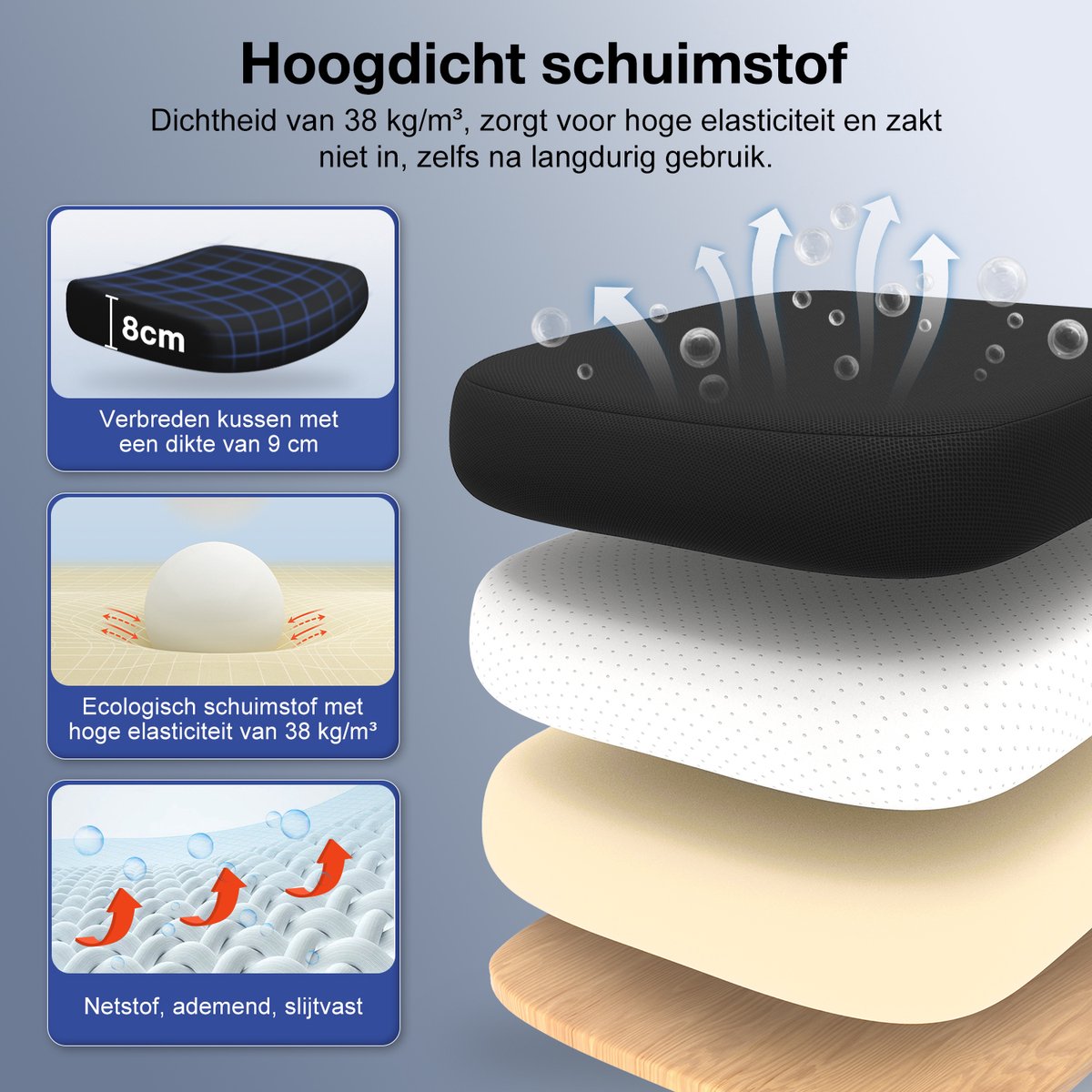 Hiaonyx bureaustoel - ergonomische bureaustoel voor - afbeelding 3