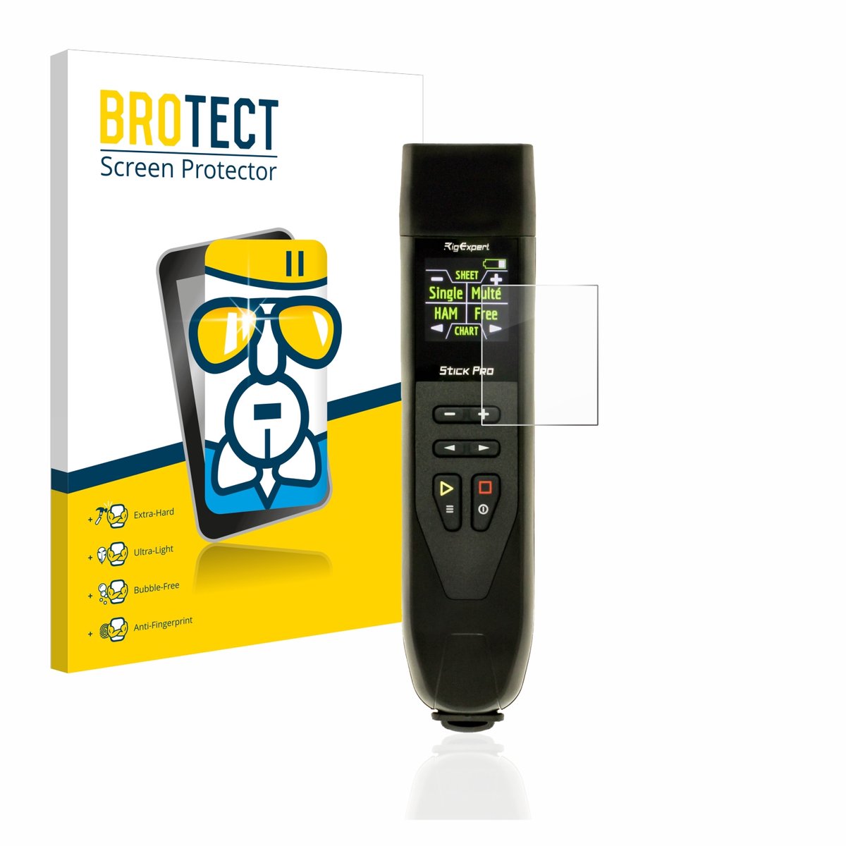 Screenprotector voor RigExpert Stick Pro Beschermglas transparant