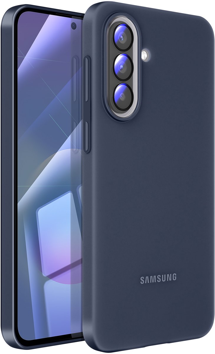 Samsung Galaxy A57 Siliconen Back Cover Donkerblauw