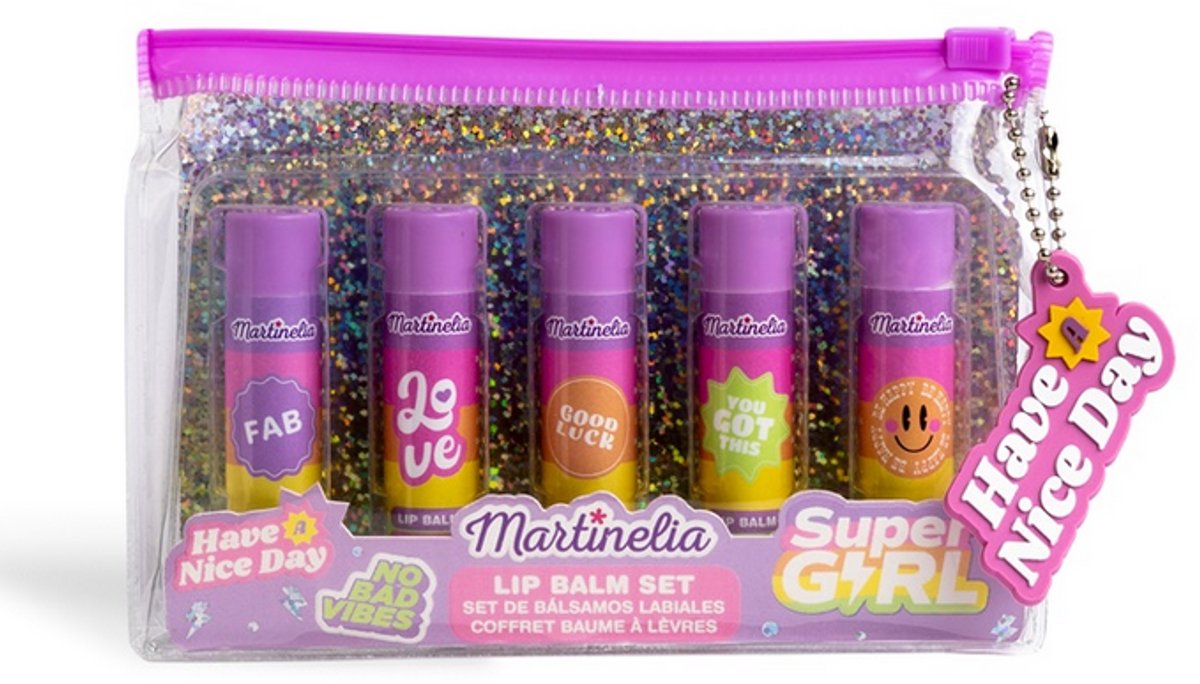 Martinelia Supergirl Set - Lippenbalsem voor Kinderen - 5 Stuks, Verschillende Kleuren