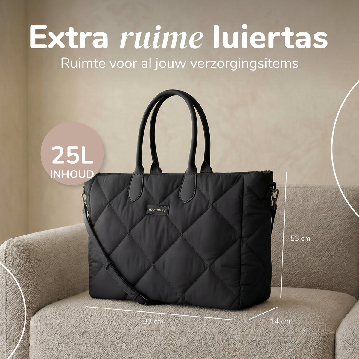 Mommsy Luiertas - Waterafstotend met Thermisch Vak - 24,5L thumbnail 2
