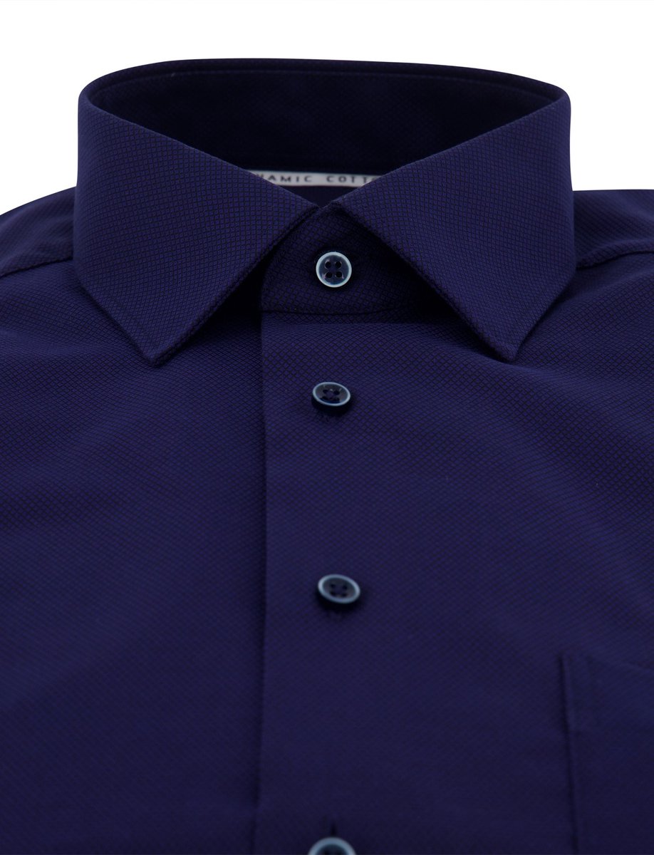 Eterna business overhemd donkerblauw