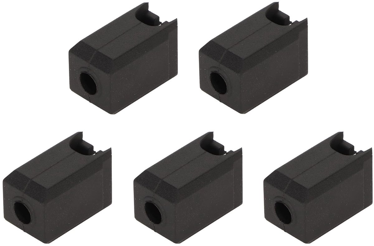 Allecto - Siliconen Sokhoes - Hitte Stabiliseren - 5 Stuks - Warmte-isolatie - Geschikt voor X1 Carbon en P1P - 3D-printeraccessoire