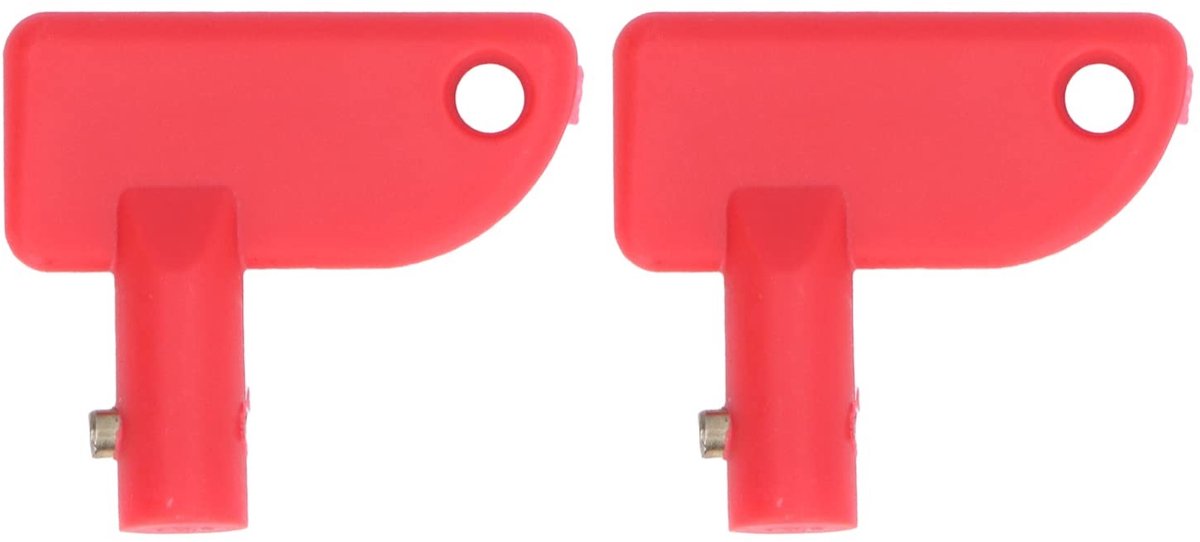 Allecto - Reservesleutel Batterij Ontkoppeling - Mini Isolator - Rood - Veilig en Duurzaam - Geschikt voor Boot Auto Vrachtwagen