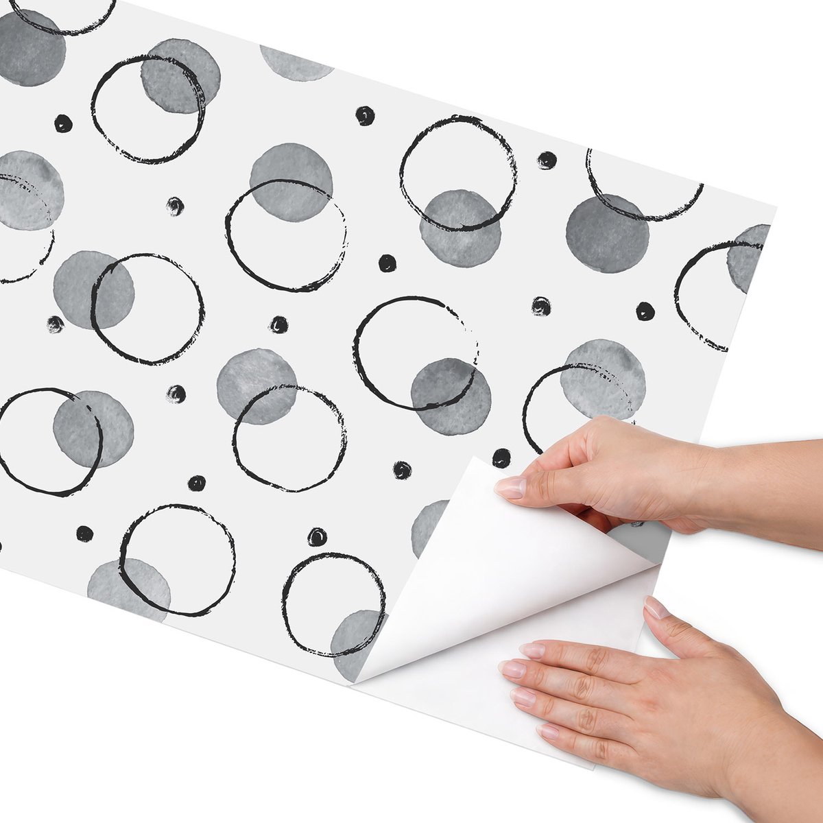 Coloray Meubel Wrap Folie - Wit Meubelfolie - 50x100 cm - Decoratiefolie Zelfklevend Creatieve kringen - Meubelfolie Zelfklevend - Minimalist Meubelfolie - Wrapfolie Keuken - Wanddecoratie - Achtergronden en patronen