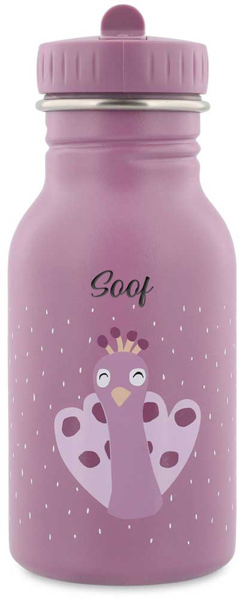 Studio Balune Gepersonaliseerde Trixie Drinkfles 350ml - Mrs. Peacock