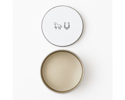 Hacebo® - Hoefijzer koektrommel rond - Paarden - Paarden liefhebbers - koekblik – koektrommels – bewaarblik - snoeptrommel - Leuk cadeau voor een paardenliefhebber om te geven - cadeau verjaardag - koek trommel - Ø 15 CM