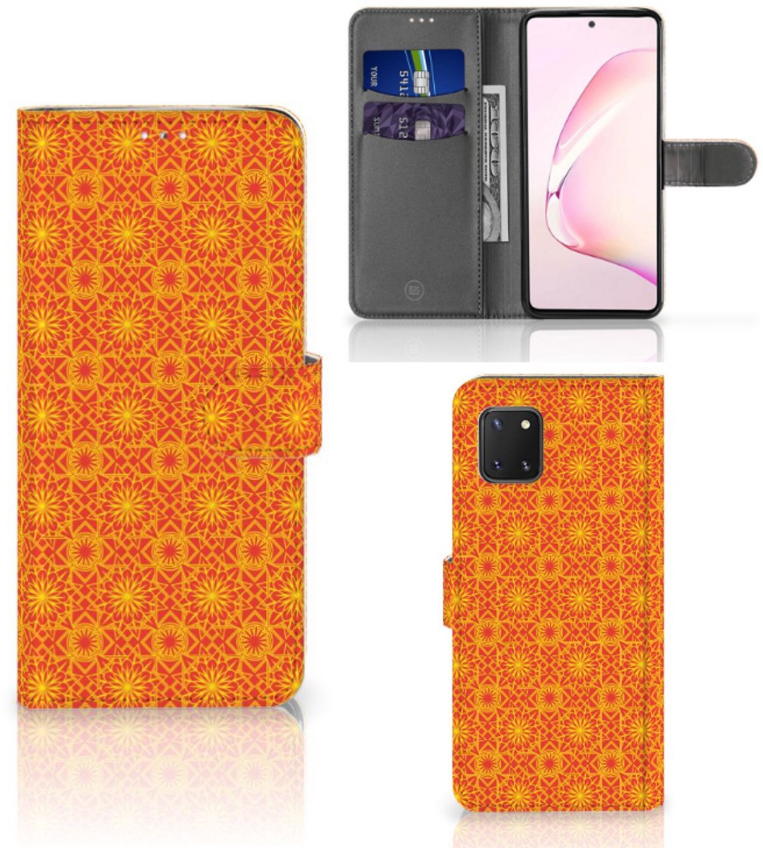 Samsung Note 10 Lite Telefoon Hoesje Batik Oranje