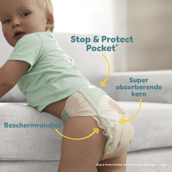 Pampers Baby-Dry Taille 3 - 222 Couches - 6kg-10kg - Pack 1 Mois