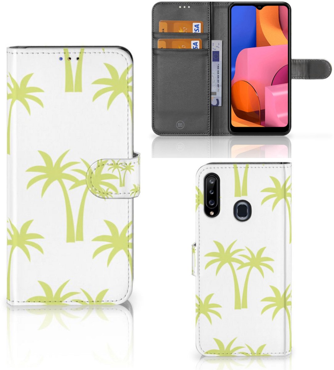 Samsung Galaxy A20s Hoesje Palmtrees