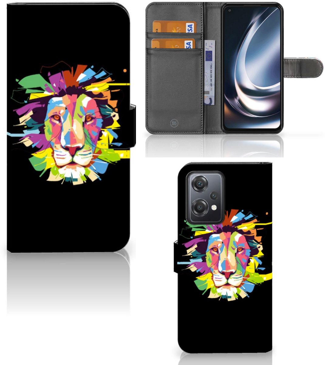 OnePlus Nord CE 2 Lite Leuk Hoesje Lion Color