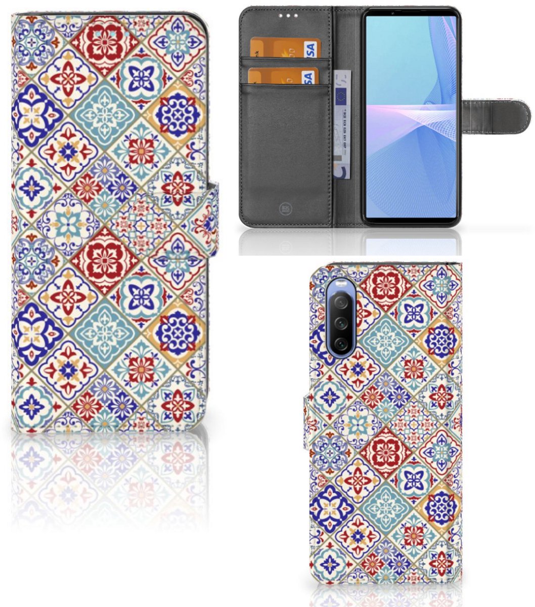 Sony Xperia 10 III Bookcase Tiles Color